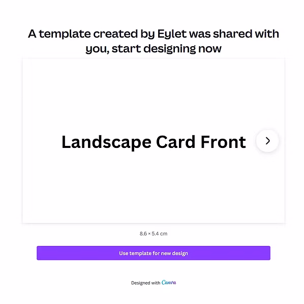 Step 2: Clicking the “Use This” button will open Canva on your browser. Create a Free Canva account if you don't have one.