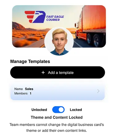 Centralized template and branding control.