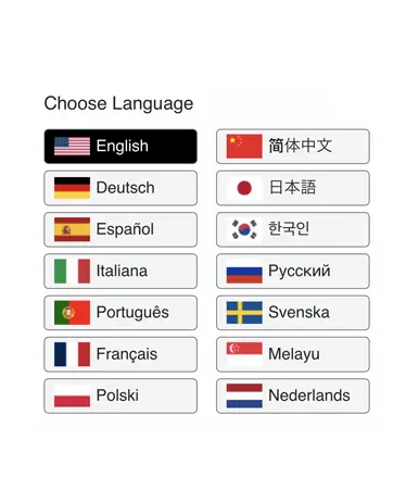 Multi-language support.