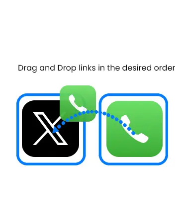 Drag and drop link ordering.