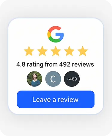 One-tap review flow.