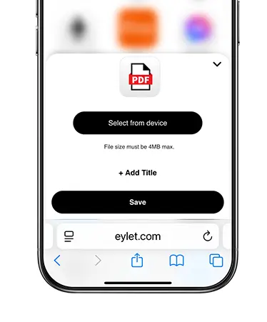 PDF uploads.